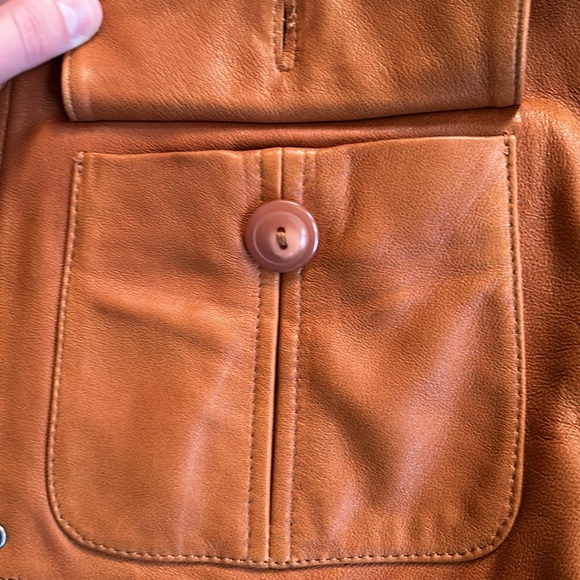 Vintage George 100% Leather Women’s Jacket - Picture 4 of 16